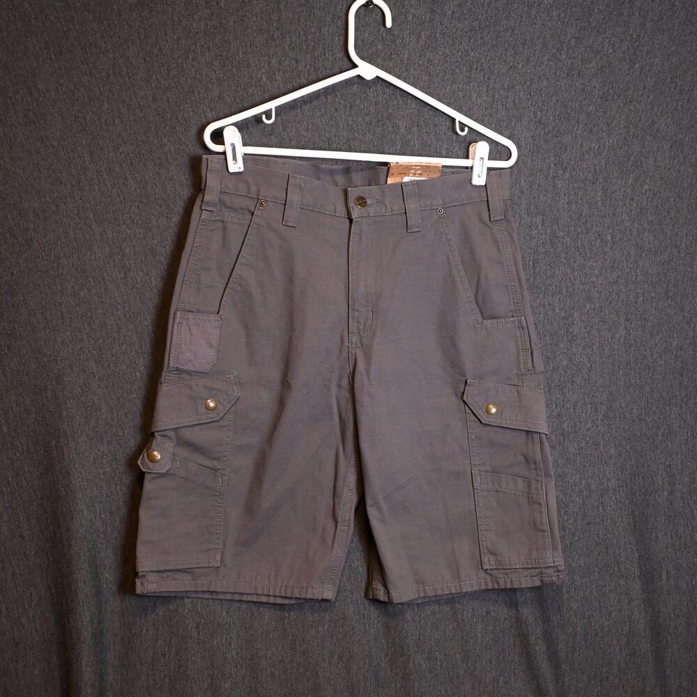 NEW Carhartt Men's 32x11 Ripstop Cargo Work Shorts Relaxed Fit Grey NWT